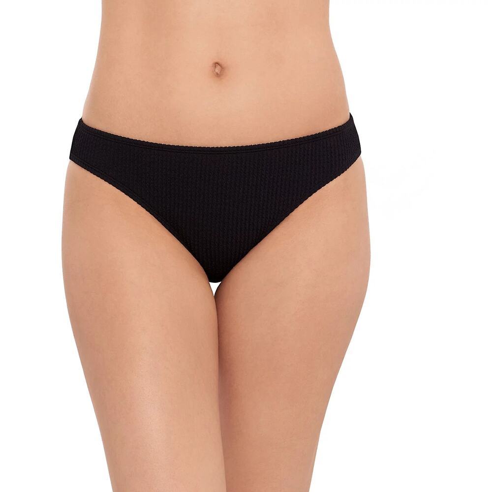 Salt + Cove Juniors' Solid Ribbed Texture Hipster Swim Bikini Bottoms Size L NWT